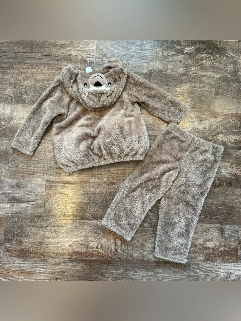 Carters Sloth Two Piece Padded Halloween Costume Fuzzy Warm Hooded 24 Months